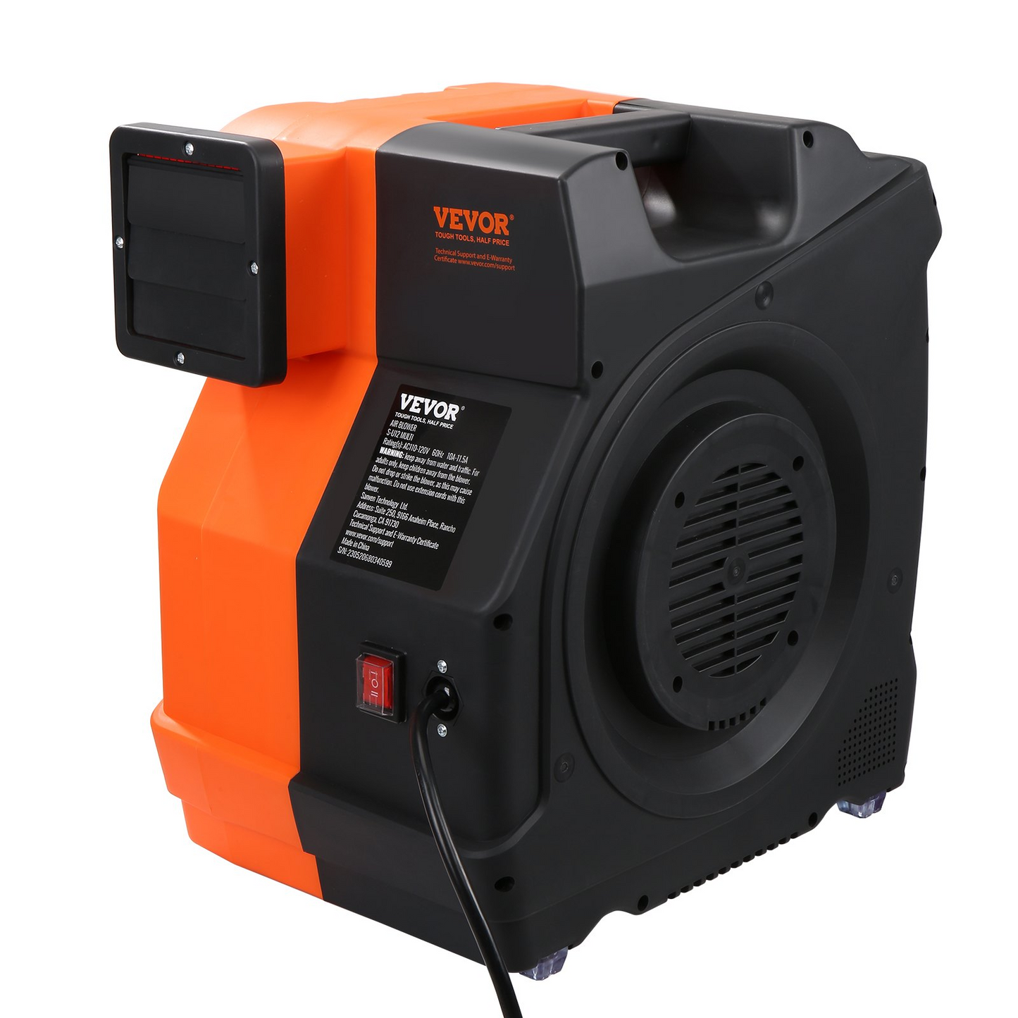 VEVOR Inflatable Blower, 1500W, 2 & 2.1 HP Bounce House Blower, Pump Commercial Air Blower for Inflatables, 3100 RPM Bouncy Castle Electric Fan Perfect for Bounce House, Waterslides, UL Listed