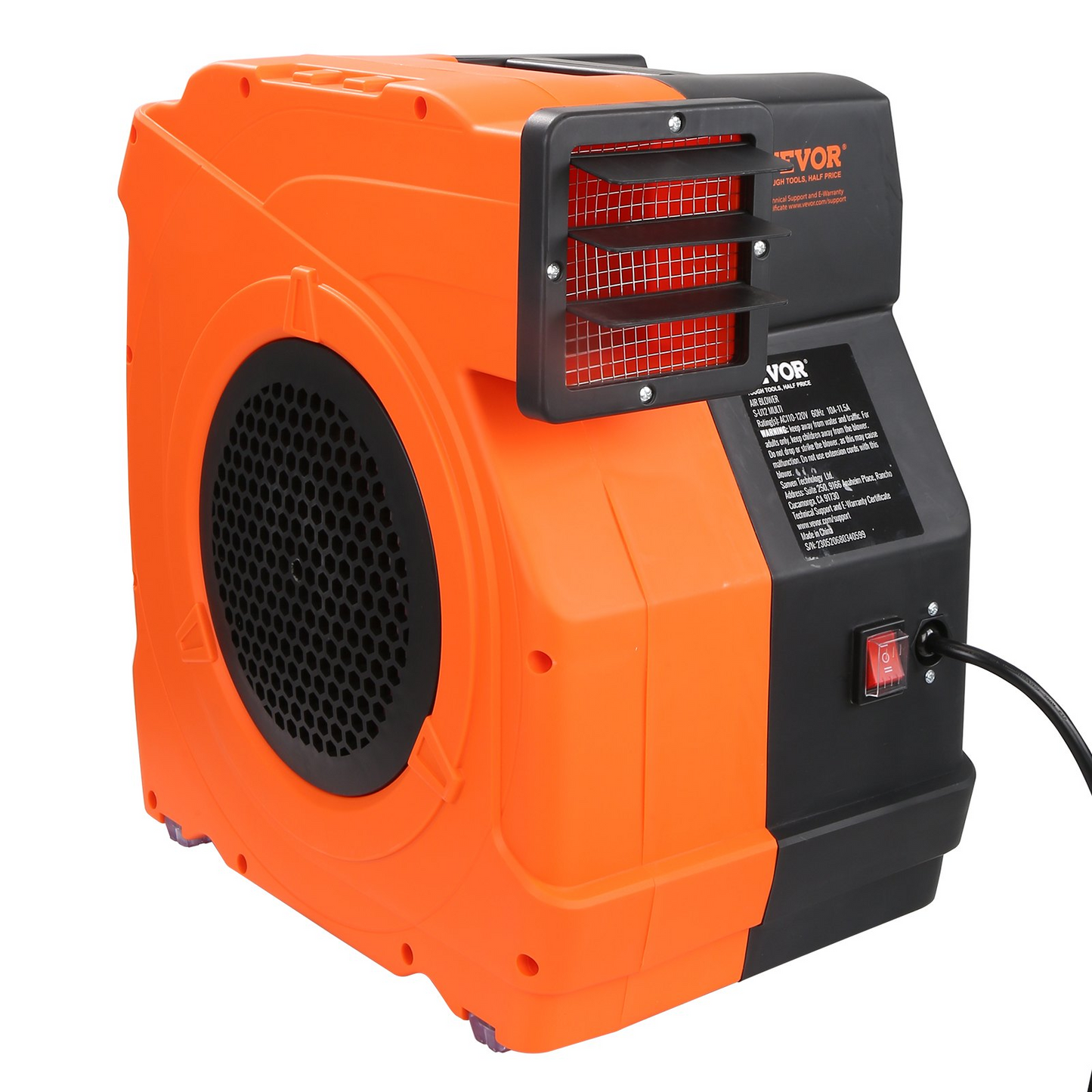 VEVOR Inflatable Blower, 1500W, 2 & 2.1 HP Bounce House Blower, Pump Commercial Air Blower for Inflatables, 3100 RPM Bouncy Castle Electric Fan Perfect for Bounce House, Waterslides, UL Listed