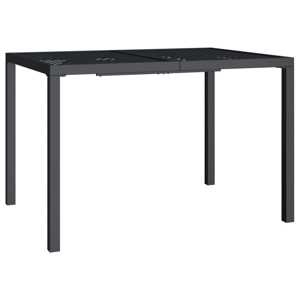 vidaXL 3 Piece Patio Dining Set Anthracite Steel