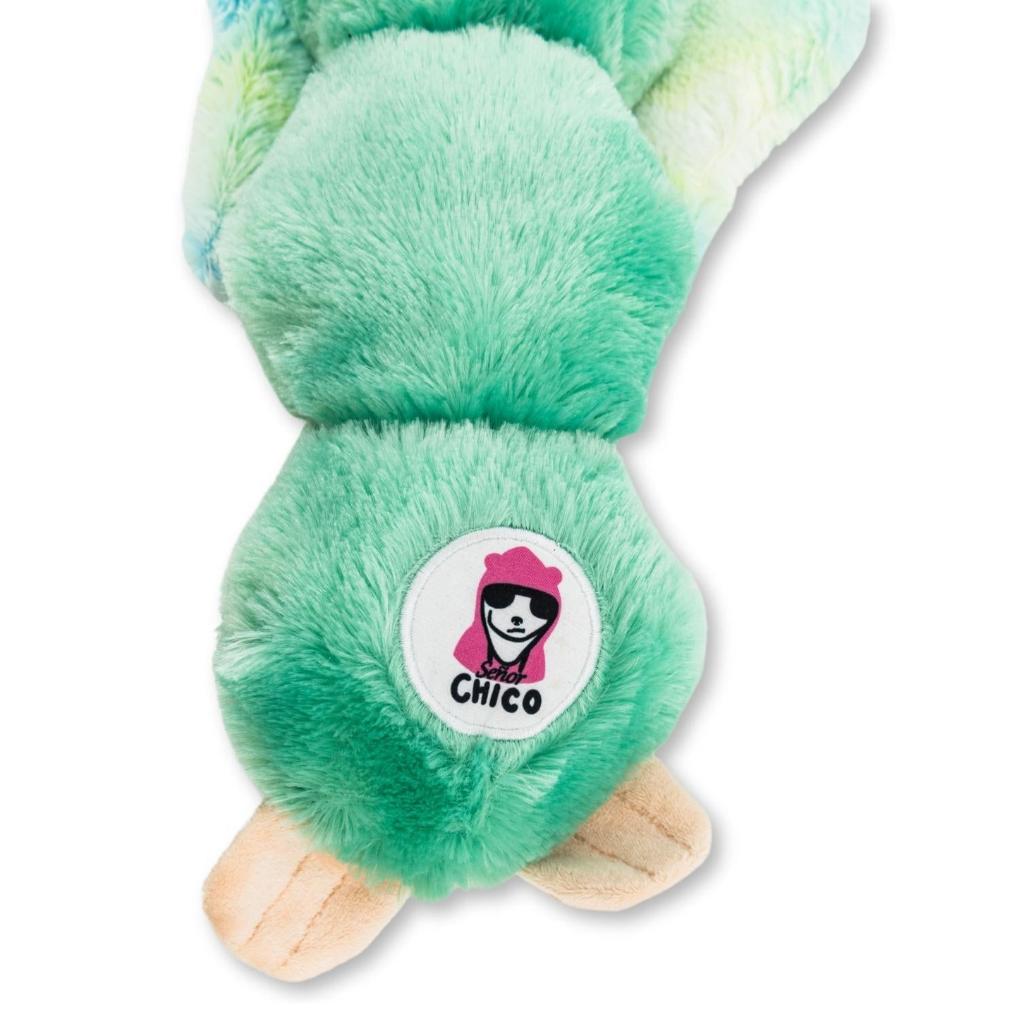 Mint Sloth Skinny Squeaking Plush Dog Toy