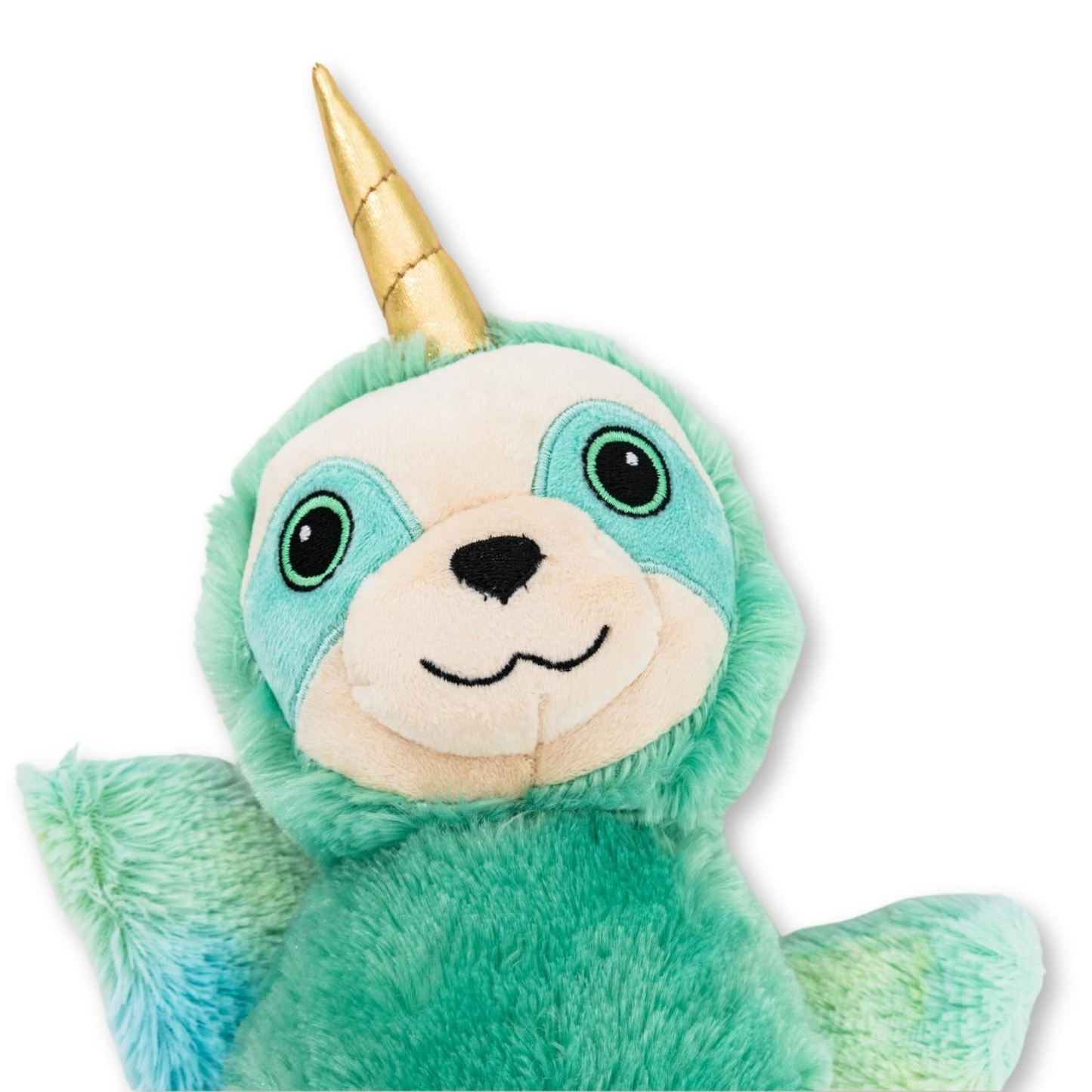 Mint Sloth Skinny Squeaking Plush Dog Toy