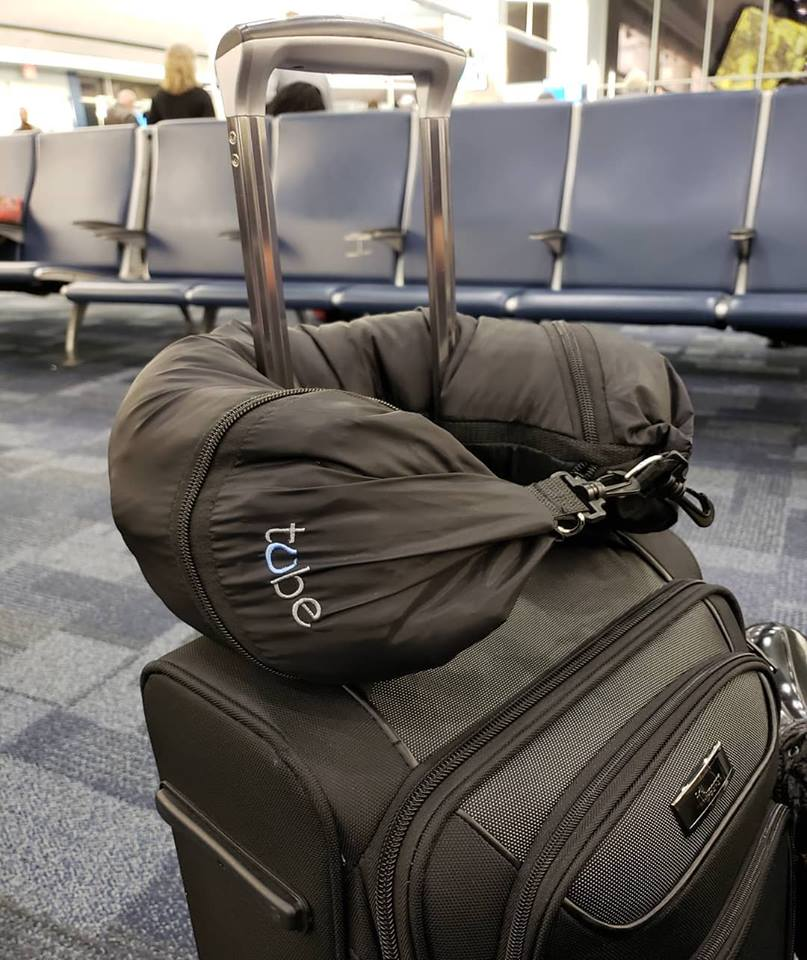 the tube ~ the only travel pillow you stuff with clothes
