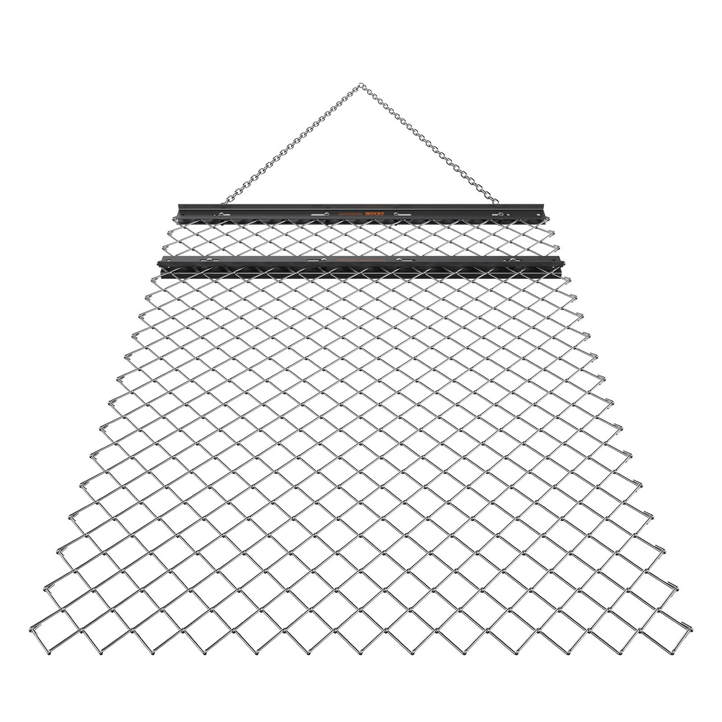 VEVOR Drag Harrow, 4' x 5' ATV Chain Harrow, Q235 Steel UTV Tractor Attachments Field Drag Mat for Landscape Leveling or Sod Prepping, Towable Harrow Rake Grader for Gravel Driveway, Farm, Field