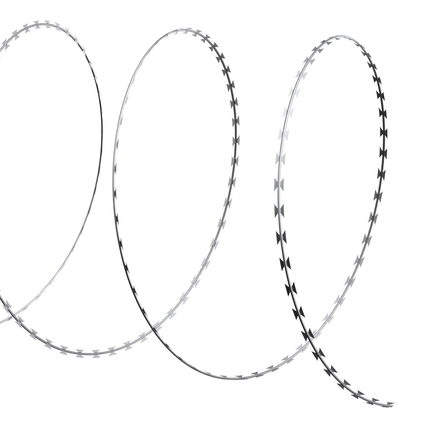 VEVOR Razor Wires, 98 ft Razor Barbed Wire, 2 Rolls Razor Wire Fencing Razor Fence, Razor Ribbon Barbed Wire Galvanized Razor Wire Fence, Rolls Razor for Garden
