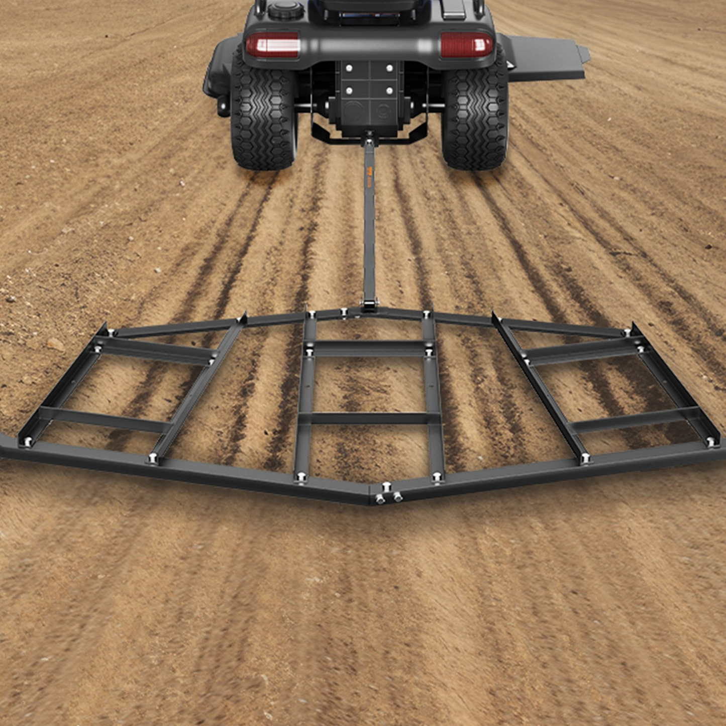 VEVOR Driveway Drag, 84" Width Tow Behind Drag Harrow, Q235 Steel Driveway Grader with Adjustable Bars, Support up to 50 lbs, Driveway Tractor Harrow for ATVs, UTVs, Garden Lawn Tractors