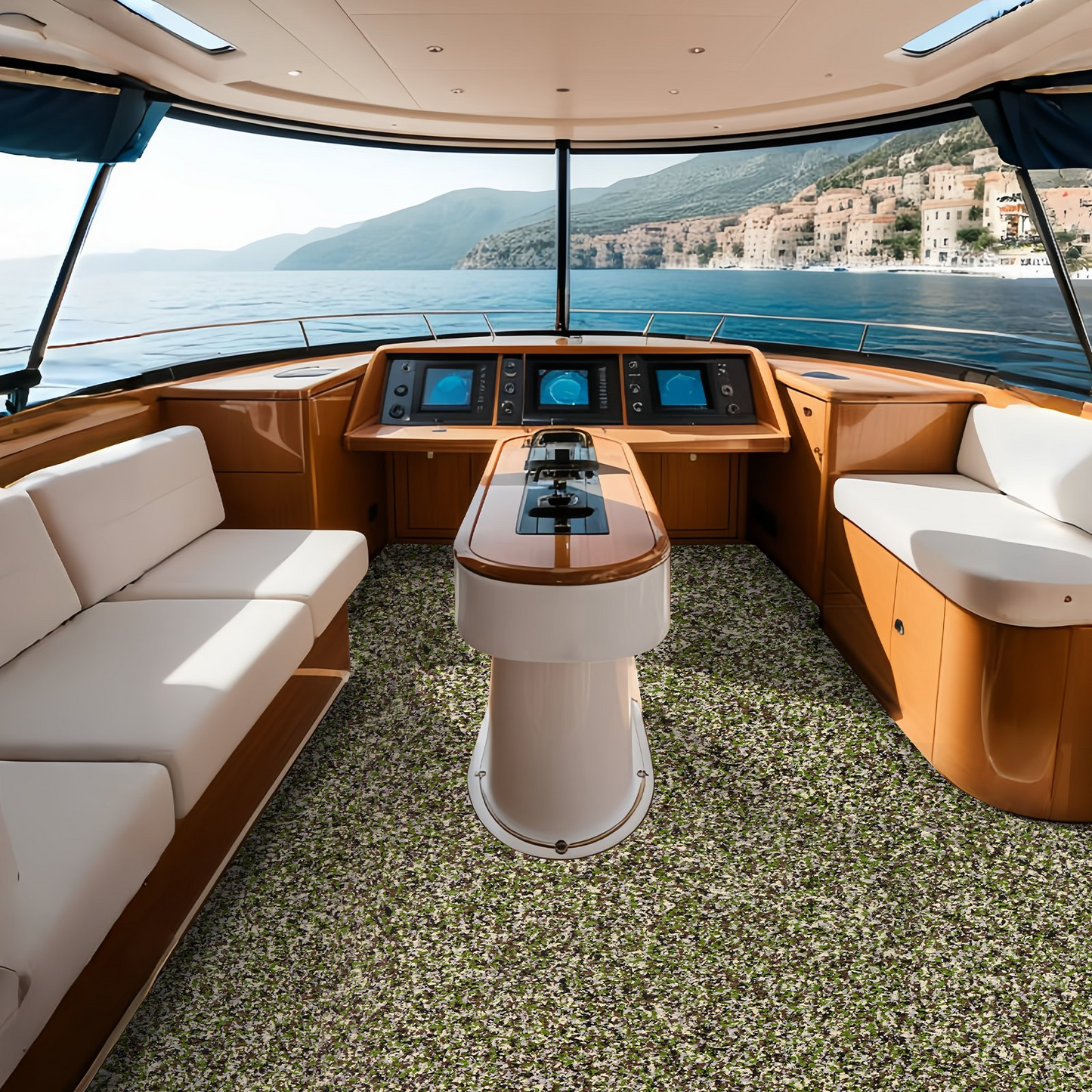 VEVOR Boat Flooring, EVA Foam Boat Decking 94.5" x 35.4", Non-Slip Self-Adhesive Flooring, 23.2 sq.ft Marine Carpet for Boats, Yacht, Pontoon, Kayak Decking