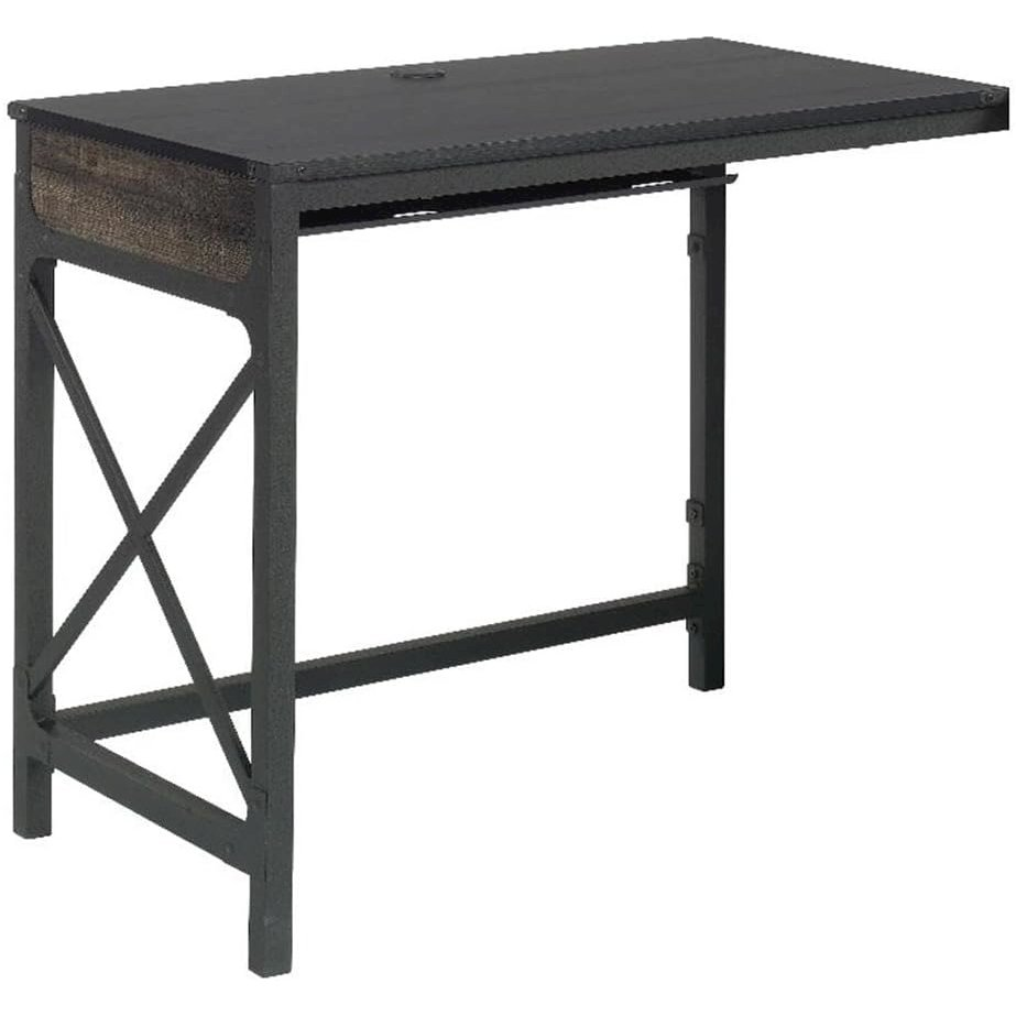 36" Commercial Desk Return in Carbon Oak