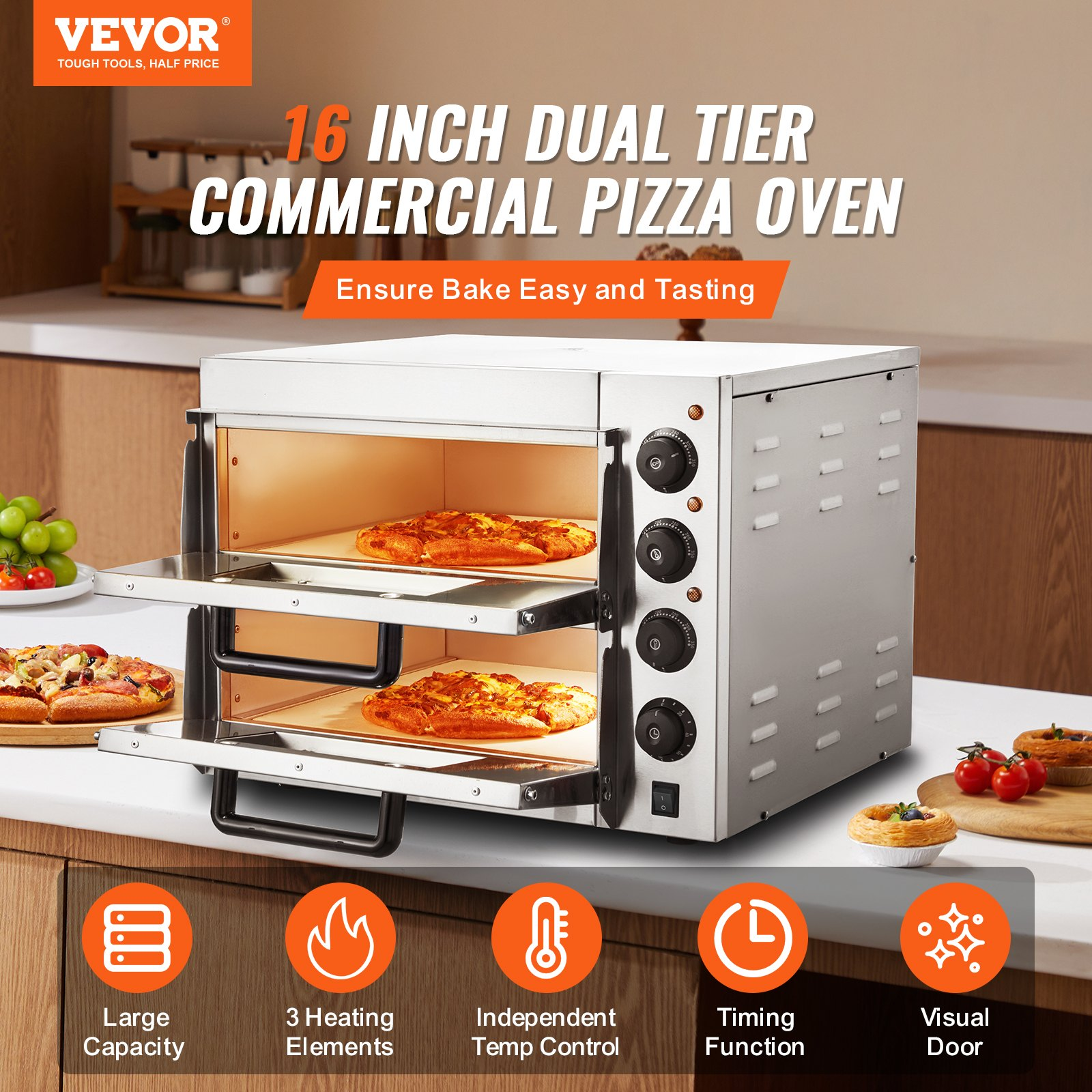 Commercial Pizza Cheap Electric Pizza Oven Pizza Oven Countertop