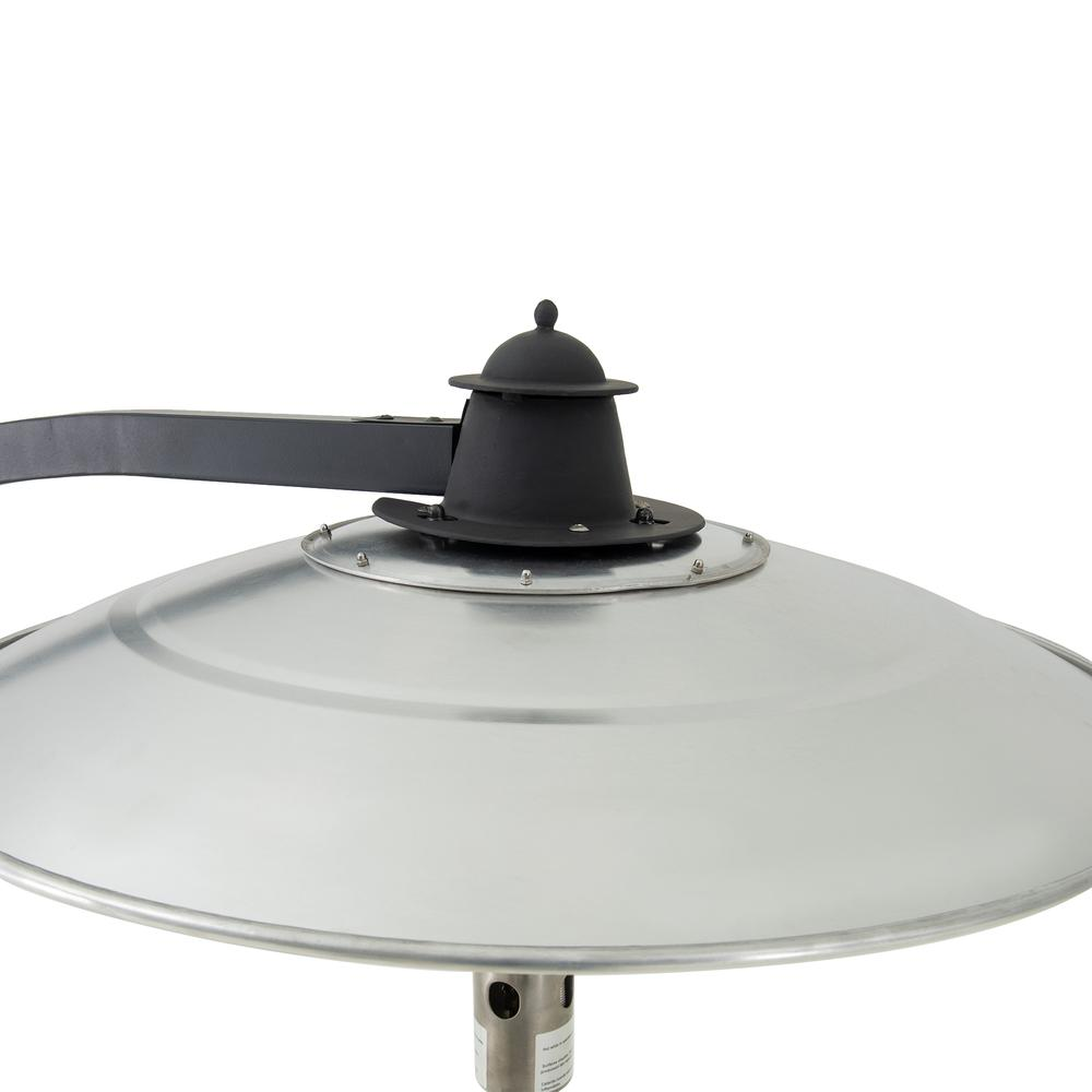 Sunjoy 45,000 BTU Black Steel Outdoor Patio Portable Offset Propane Gas Heater