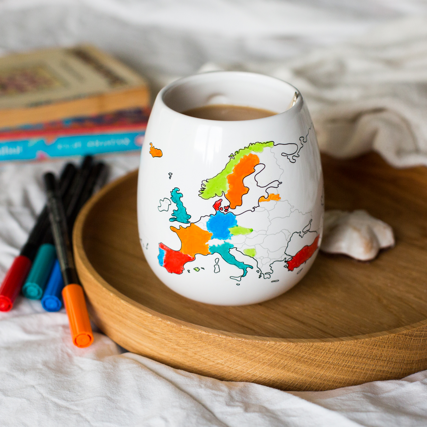 Europe Map Colour In Mug