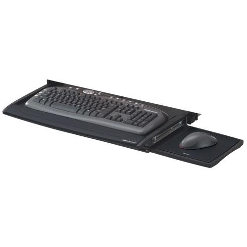 Office Suites™ Deluxe Keyboard Drawer - 2.5" Height x 30.9" Width x 14.1" Depth - Black - 1