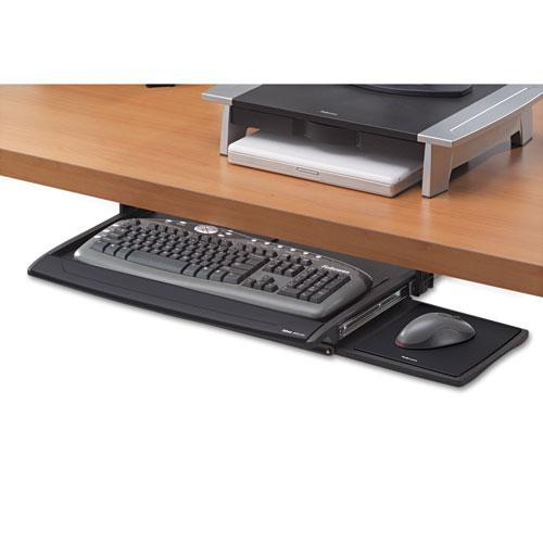 Office Suites™ Deluxe Keyboard Drawer - 2.5" Height x 30.9" Width x 14.1" Depth - Black - 1