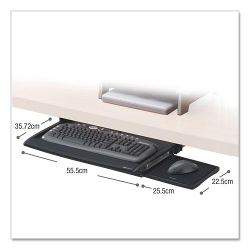 Office Suites™ Deluxe Keyboard Drawer - 2.5" Height x 30.9" Width x 14.1" Depth - Black - 1