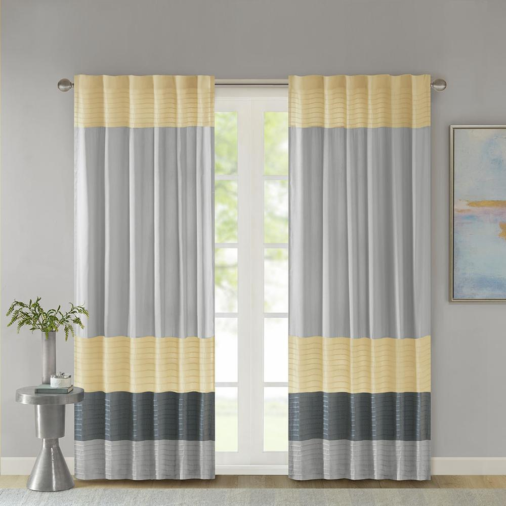 Polyoni Pintuck Window Panel w/ Lining,MP40-4373