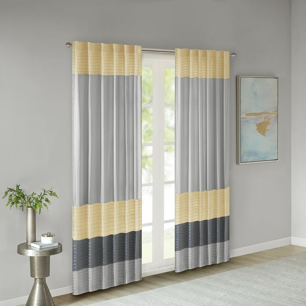 Polyoni Pintuck Window Panel w/ Lining,MP40-4373