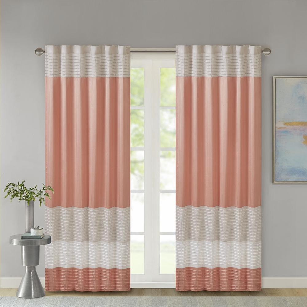Polyoni Pintuck Window Panel w/ Lining,MP40-4373