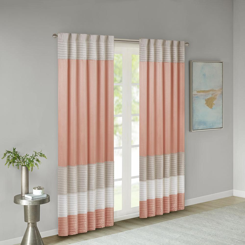 Polyoni Pintuck Window Panel w/ Lining,MP40-4373