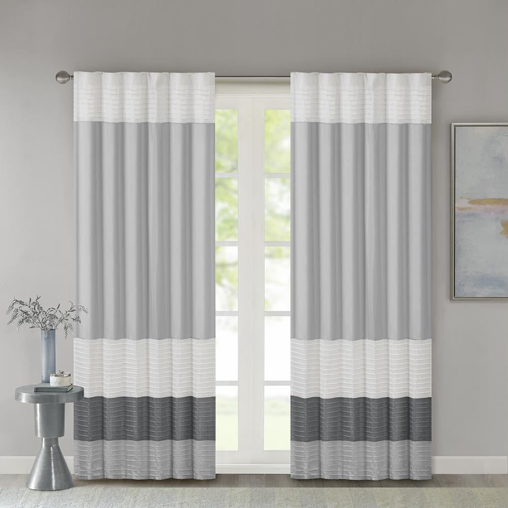 Polyoni Pintuck Window Panel w/ Lining,MP40-4373