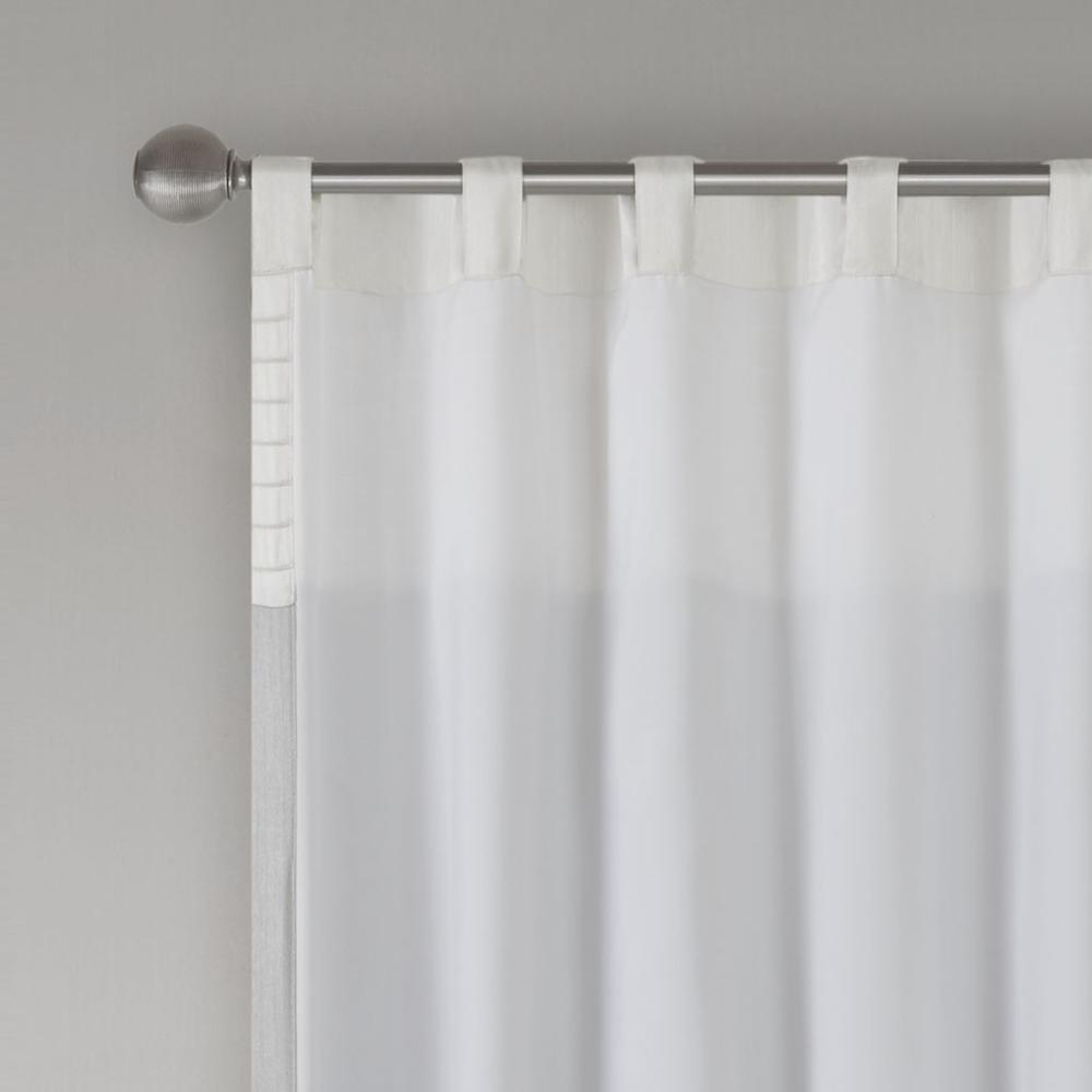 Polyoni Pintuck Window Panel w/ Lining,MP40-4373