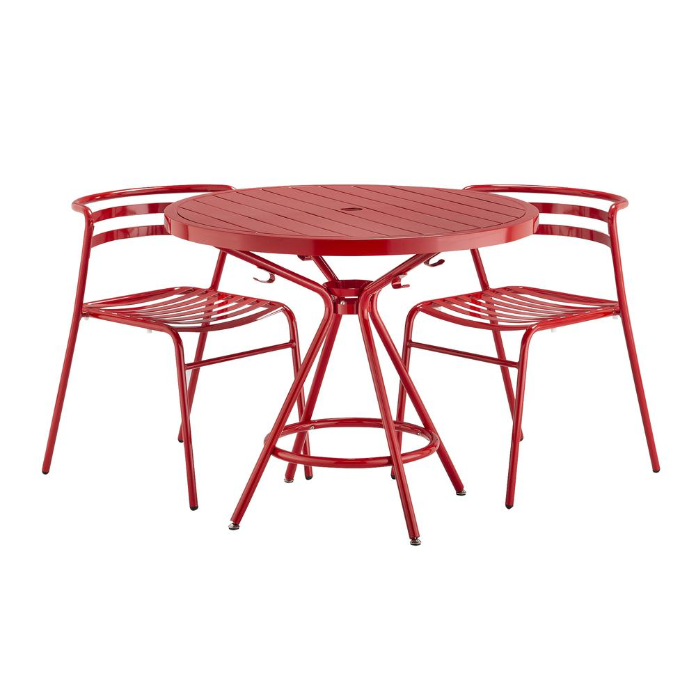 CoGo Tables, Steel, Round, 36" Diameter x 29 1/2" High, Black