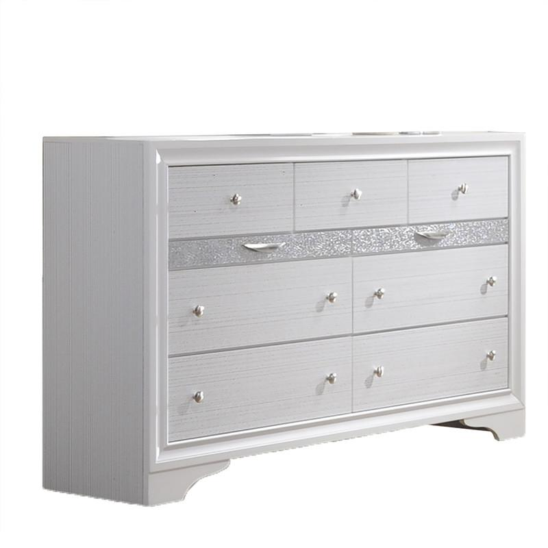 Catherine White 3 Piece Bedroom Set, Queen