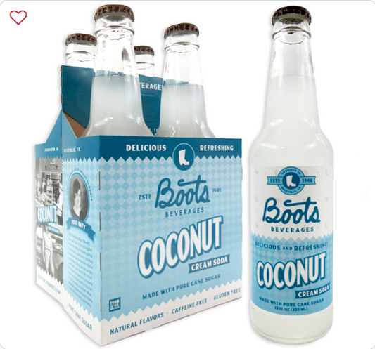 BOOTS BEVERAGES - COCONUT CREAM SODA (6/4PK)