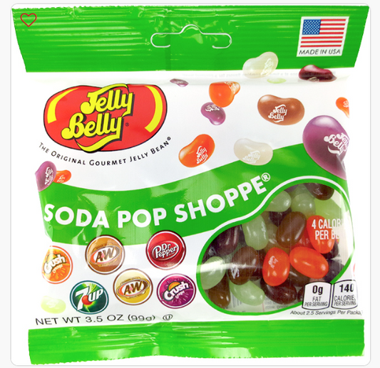 JELLY BELLY PEG BAG - SODA POP SHOPPE (PK 12)