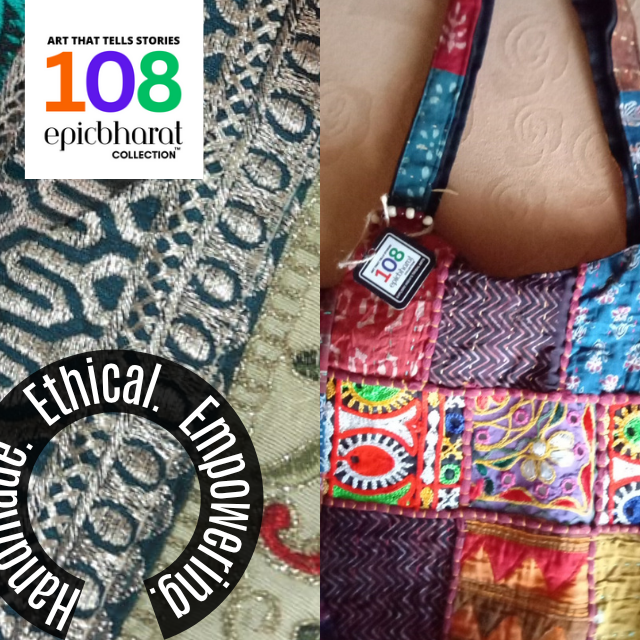 Handcrafted Tribal Cotton Shoulder Bag – Elegance