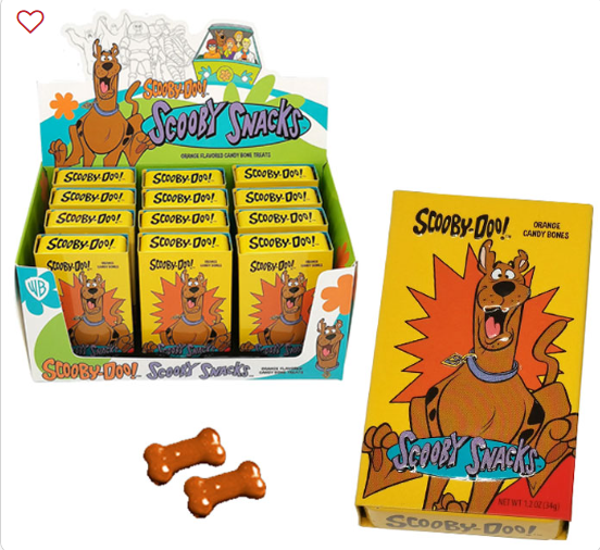 SCOOBY-DOO SNACKS SLIDER TIN W/ ORANGE CANDY IN DISPLAY (PK 12)