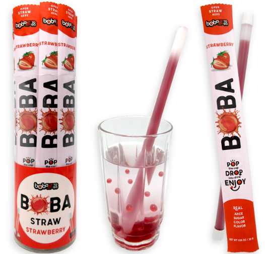 BOBAZZ TO GO BOBA - STRAWBERRY (PK 32)