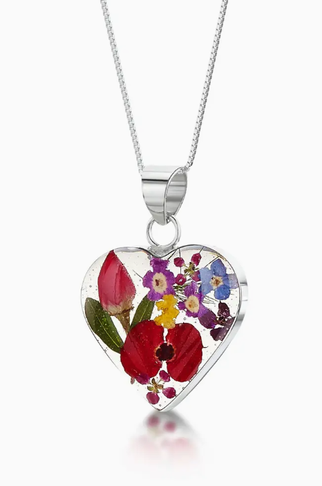 Sterling Silver Jewelry - Made with Real Flowers (Case: 12 Pcs)