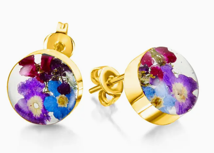 Sterling Silver Jewelry - Made with Real Flowers (Case: 12 Pcs)