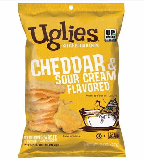 UGLIES KETTLE CHIPS - CHEDDAR & SOUR CREAM (PK 10)