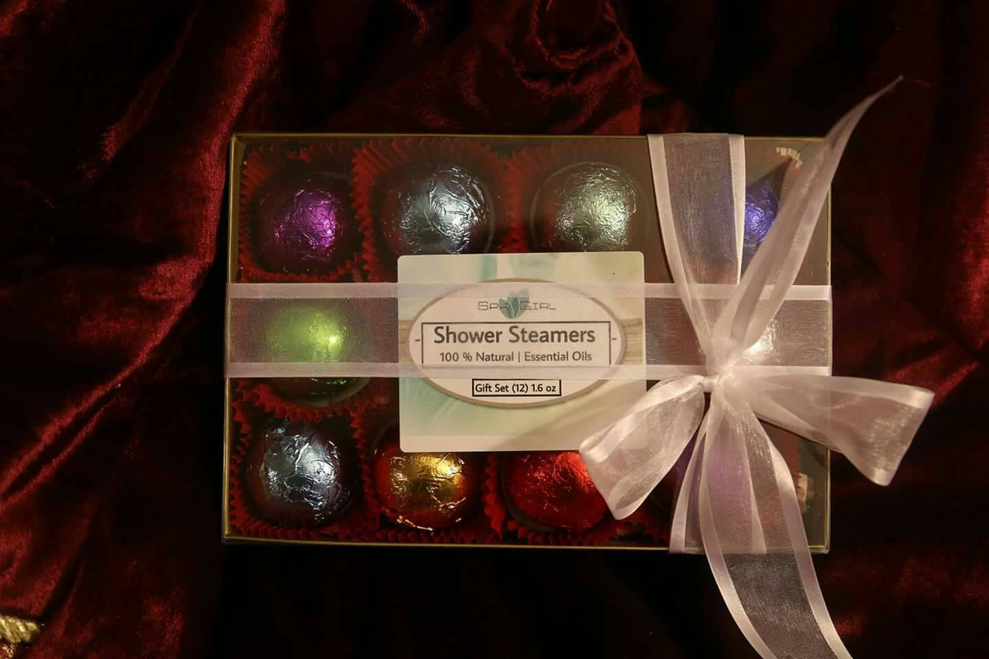 Gift Set for Her with 12 foil wrapped 2.5 oz bath bombs, great for dry skin, Favorite scents for women
