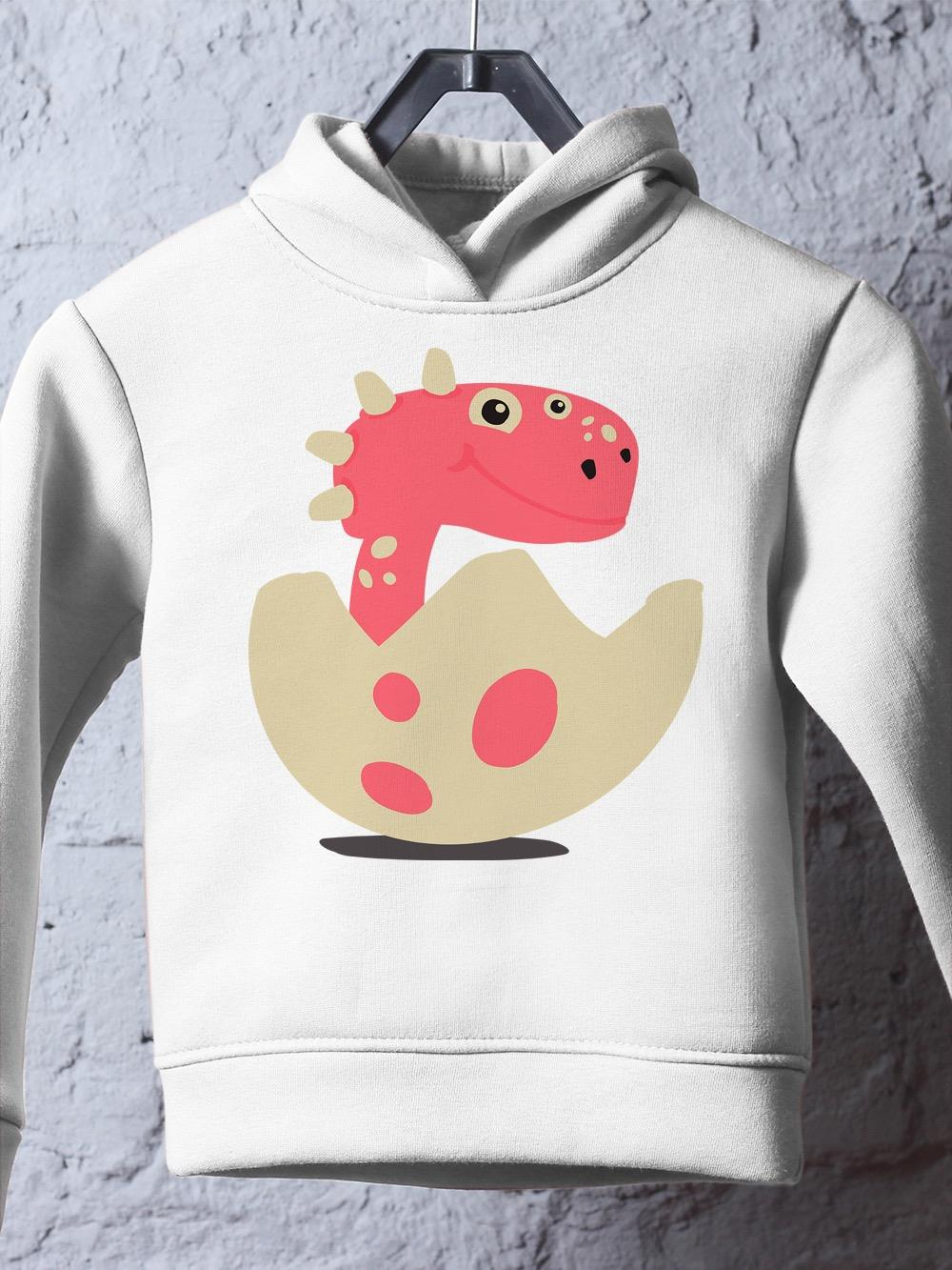 Dinosaur In A Cracked Egg Hoodie -Image by Shutterstock
