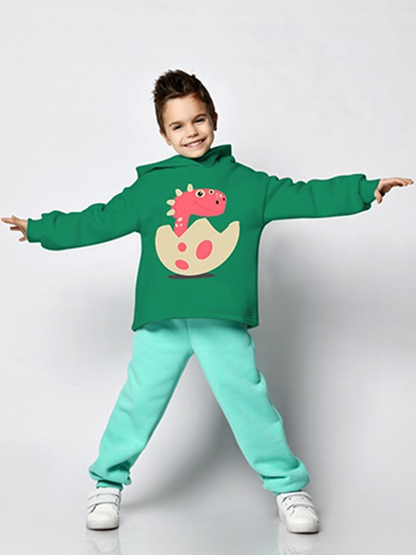 Dinosaur In A Cracked Egg Hoodie -Image by Shutterstock