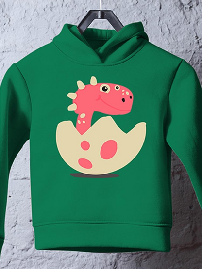 Dinosaur In A Cracked Egg Hoodie -Image by Shutterstock