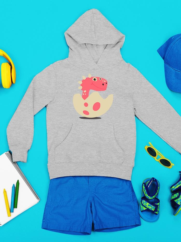 Dinosaur In A Cracked Egg Hoodie -Image by Shutterstock