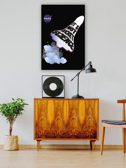 It's Not Rocket Science Wrapped Canvas -NASA Designs