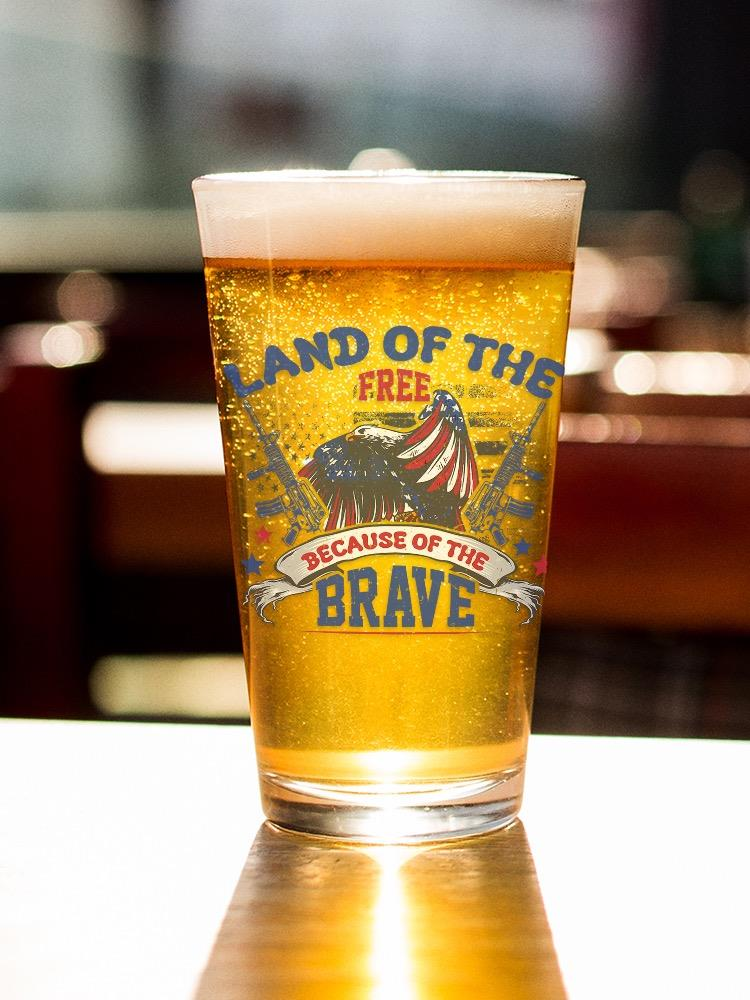 Land Of The Free Pint Glass -Image by Shutterstock