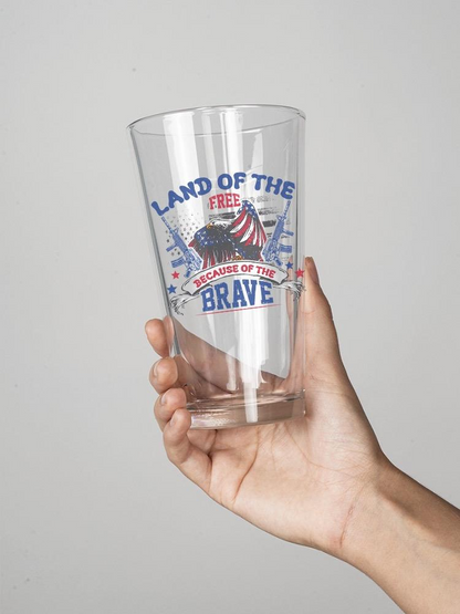 Land Of The Free Pint Glass -Image by Shutterstock