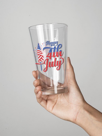 4Th July Flag Fireworks Pint Glass -Image by Shutterstock
