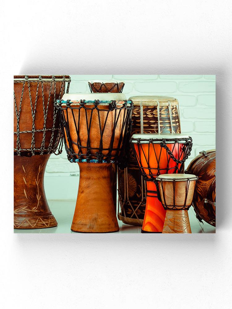 Ethnic Drums Wrapped Canvas -Image by Shutterstock