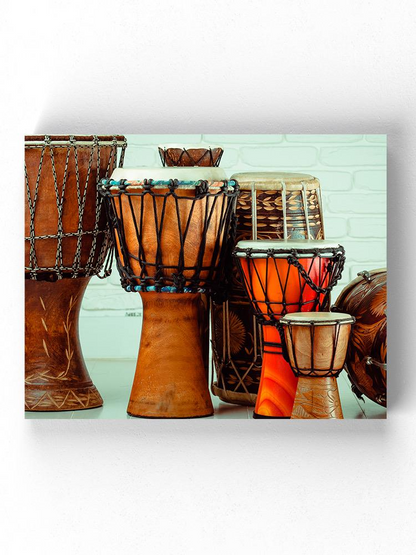 Ethnic Drums Wrapped Canvas -Image by Shutterstock