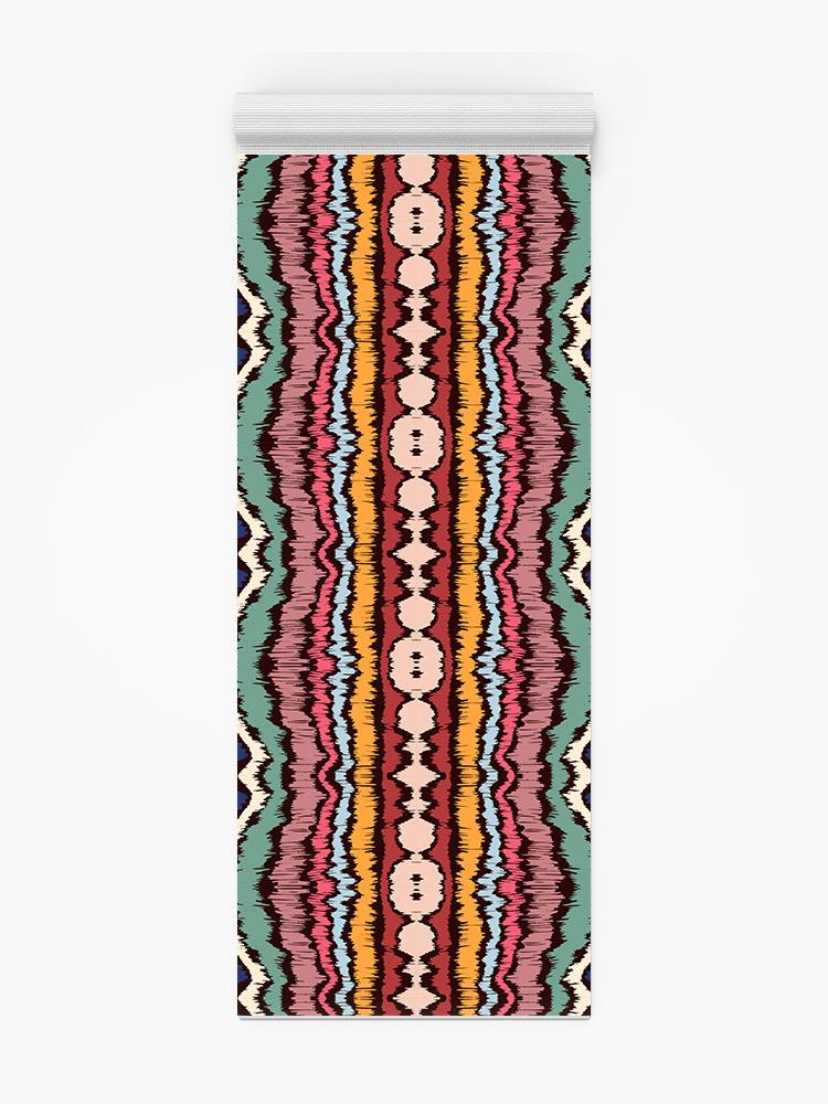 Ikat Border Pattern Style Yoga Mat -Image by Shutterstock