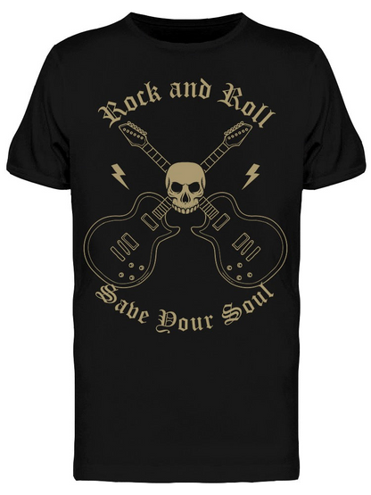 Rock And Roll Save Your Soul Tee Men's -Image by Shutterstock