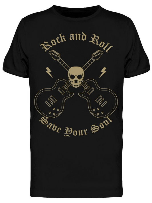 Rock And Roll Save Your Soul Tee Men's -Image by Shutterstock