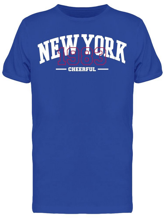 Lettering: New York. 1983 Tee Men's -Image by Shutterstock