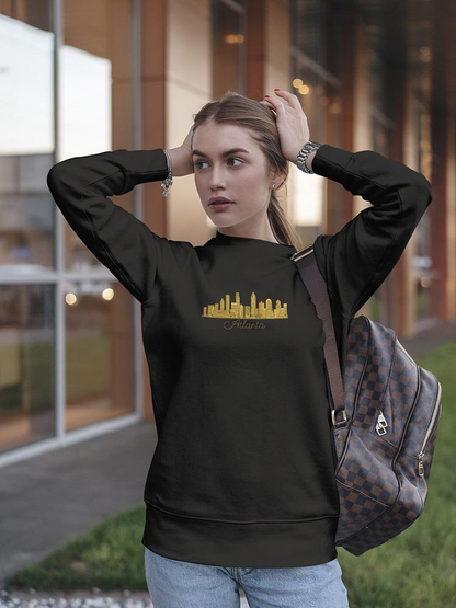 Atlanta Golden Outline Sweatshirt Women's -Image by Shutterstock