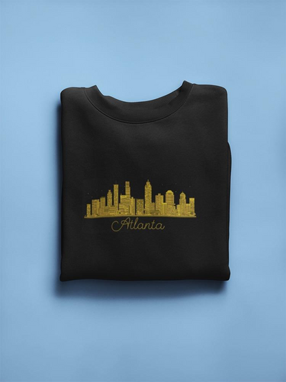 Atlanta Golden Outline Sweatshirt Women's -Image by Shutterstock
